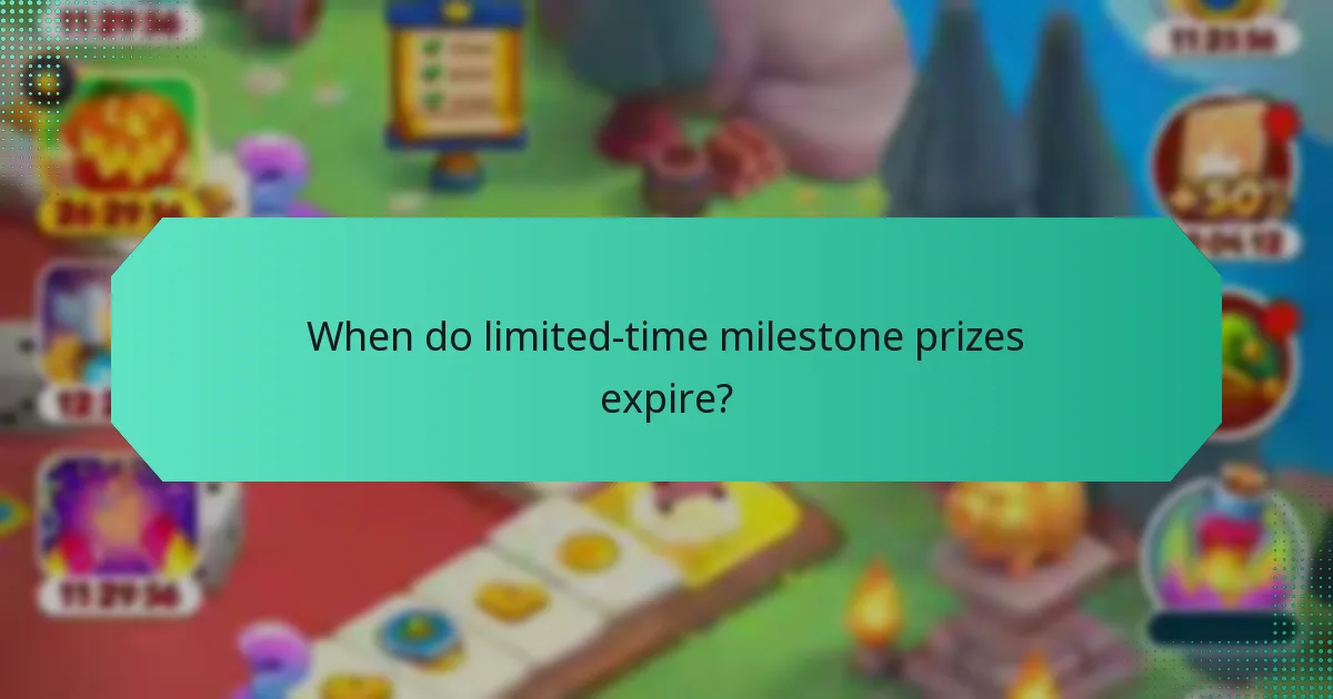 When do limited-time milestone prizes expire?